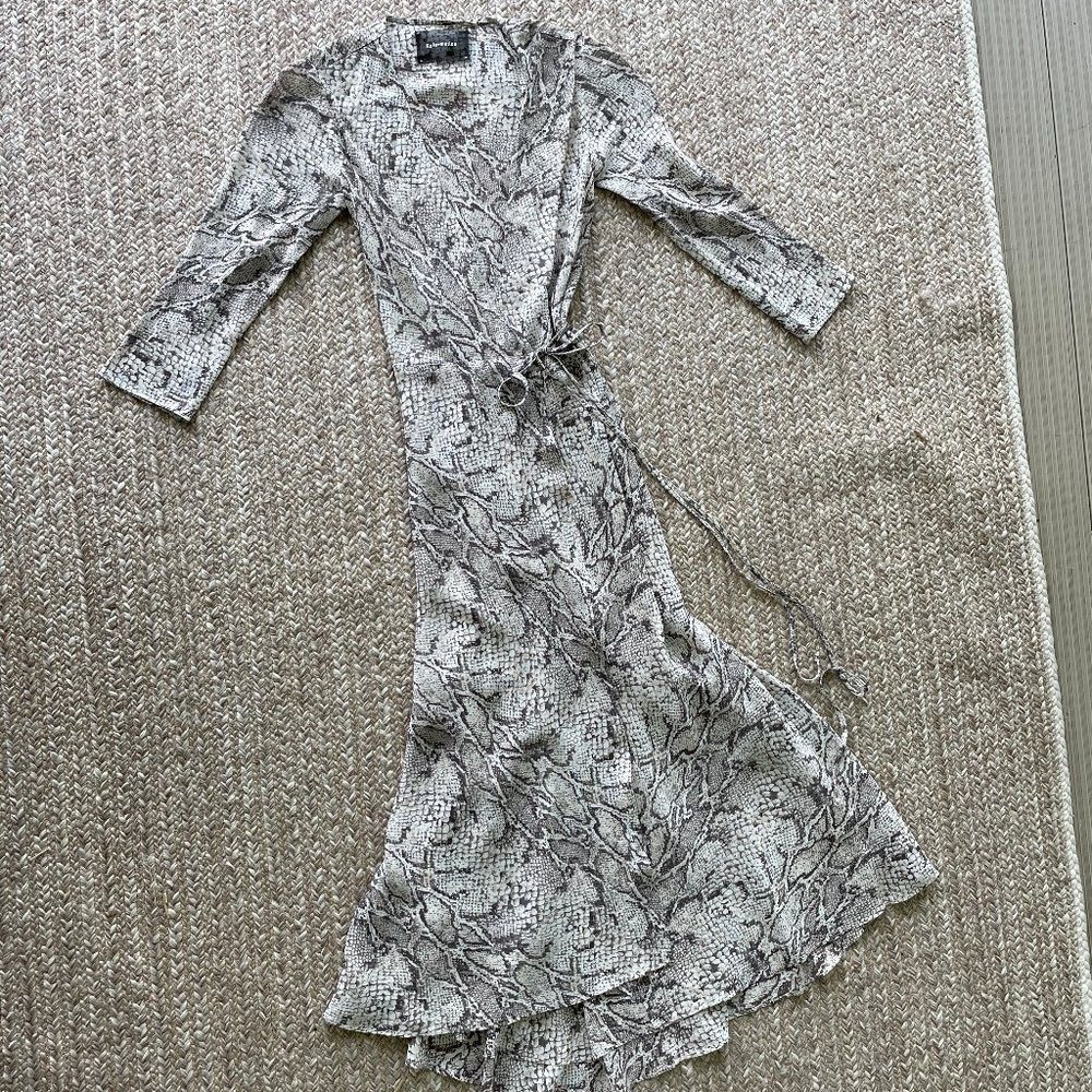 Reformation Python Print Wrap Maxi Dress